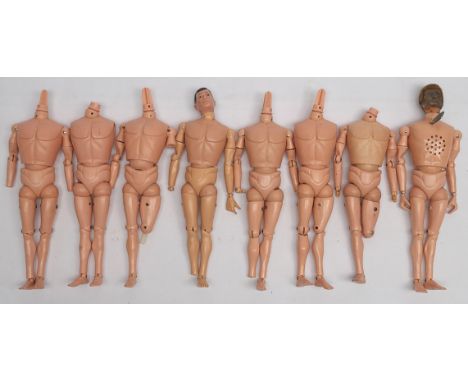 Palitoy Action Man vintage, a group of loose/undressed Figures - most are missing heads and/or limbs (Talking Commander mecha