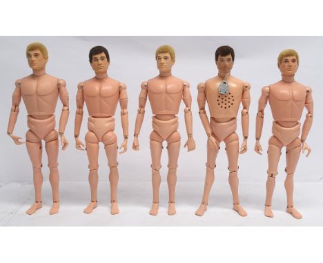 Palitoy Action Man vintage loose/undressed flock hair, plastic hands figures, includes 1 Talking Commander Figure (cord still