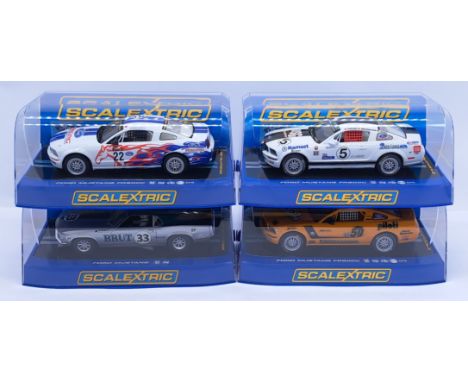 Scalextric Ford Mustang Group, 1:32nd Scale Cars to include (1) C2774 FR 500C - Palm Coast; (2) C2888 FR 500C Rehagen Racing;