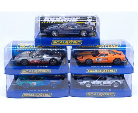 Scalextric Ford GT Group, 1:32nd Scale Cars to include (1) C2882 Stillen No.907; (2) C2995 L.M. No.4: (3)&nbsp;C2984 - Top Ge