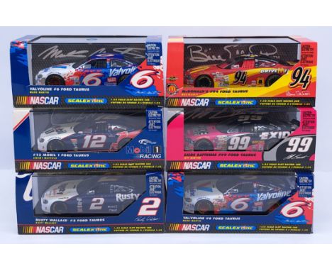 Scalextric Nascar Ford Taurus Group, 1:32nd Scale Cars to include (1) C2143 #12 Mobil 1 - Jeremy Mayfield; 2) C2146 Valvoline