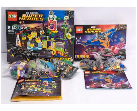 Lego DC Comics/Marvel Super Heroes pair to include (1) #76035 Batman - Jokerland; (2) #76081 Guardians of the Galaxy Vol.2 - 