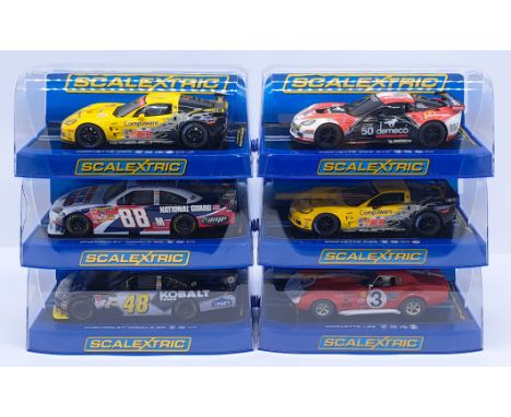 Scalextric Chevrolet Group, 1:32nd Scale Cars to include (1) C3003 Impala SS - Dale Earnhardt JR No.88 (Drive the Guard); (2)
