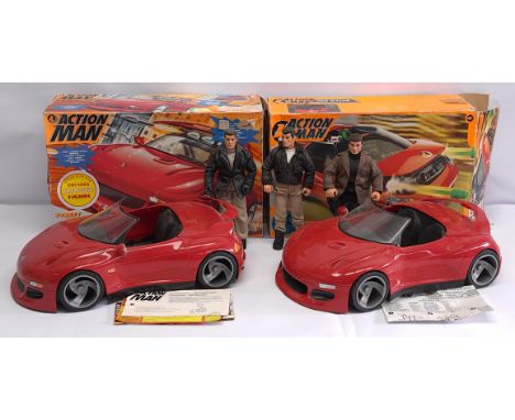 Hasbro modern Action Man group to include (1) Street Racer, boxed with instruction leaflet; (2) Red Racer, boxed with instruc