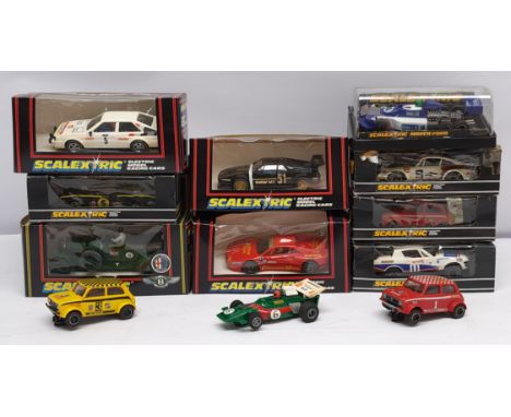 Scalextric, a group of 1:32nd scale Slot Cars to include (1) C052 Ford Escort Mexico; (2) C305 4.5L Bentley - Vintage Collect
