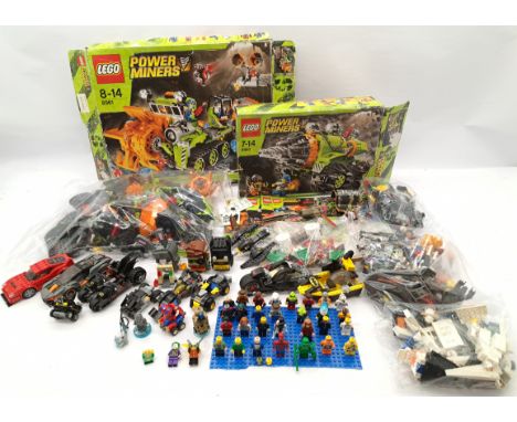 Lego, mixed group including: #8961 Crystal Sweeper, #8960 Thunder Driller, Batman &amp; Robin Brick Headz, loose Batman Lego,