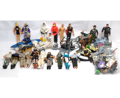 Hasbro modern Action Man (and similar), a quantity of loose action figures, vehicles and accessories - generally Fair to Good