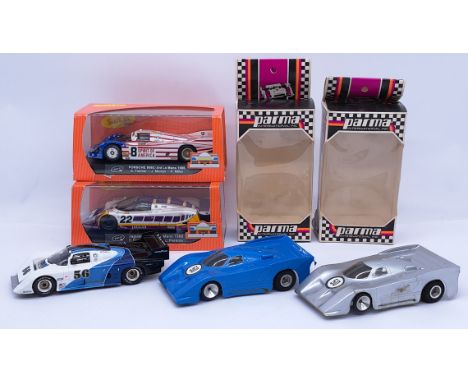 A mixed group of 1:32nd scale Slot Cars to include (1) Slot.It Jaguar XJR9 - Le Mans 1998; (2) Slot.It Porsche 956C - Le Mans