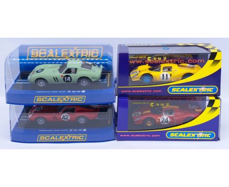 Scalextric Ferrari Group, 1:32nd Scale Cars to include (1) C2642 330 P4 Le Mans 1967 - Mairesse-Beurlys No.24; (2) C2787 P4 3