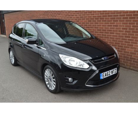 A Ford C-Max Titanium TDCi auto MPV diesel car, black in colour, one former keeper, Ford Motor Co. Ltd, registration number E