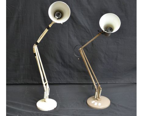 A vintage Anglepoise desk lamp; another, similar style