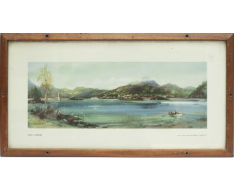 Carriage Print LOCH LOMOND by Frank H Mason R.I. From the LNER Post-War series issued in 1947. In excellent condition in an o