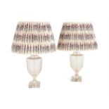 MODERN PAIR OF TABLE LAMPS; LATE 20TH CENTURY