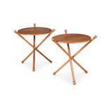 IL GIORNO & LA NOTTE (ITALIAN), PAIR OF SIDE TABLES, SECOND HALF 20TH CENTURY