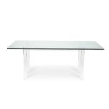 MODERN A RECTANGULAR DINING TABLE; 21ST CENTURY