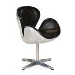 ROCKSON'S (AMERICAN), INDUSTRIAL AVIATOR-STYLE 'SWAN' CHAIR; LATE 20TH CENTURY