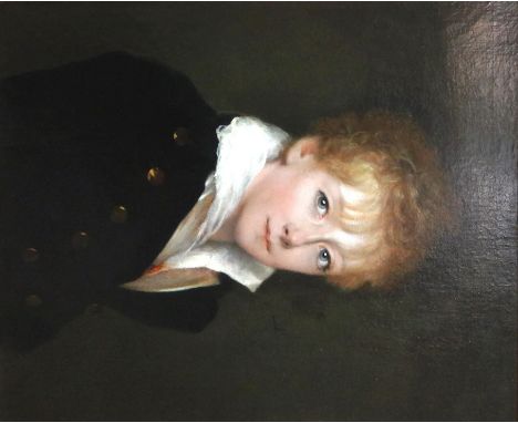 Continental School (early 19th century), Portrait of a boy, oil on canvas, 54cm x 44cm.