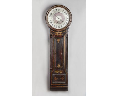 A rare and unusual late Regency/William IV parcel-gilt faux rosewood world-time tavern timepiecePossibly East Anglian SchoolT