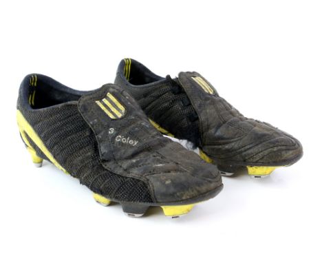 Ashley Cole - Match worn Adidas F50 football boots from the Invincibles 2003/2004, hand stitched 'Coley 3', UK Size 6. Proven