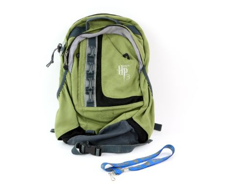 Harry Potter and the Prisoner of Azkaban - Crew backpack with embroidered logo and a Harry Potter lanyard (2). Provenance: Th