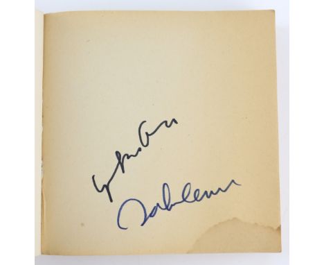 The Beatles - John Lennon and Yoko Ono: An autographed copy of Yoko Ono's book 'Grapefruit', Sphere Books, 1971, First paperb