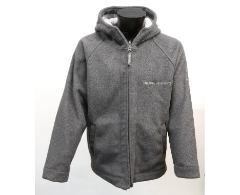 Harry Potter and the Chamber of Secrets - Cast and Crew grey fleece jacket with embroidered logo on chest and arm, size mediu