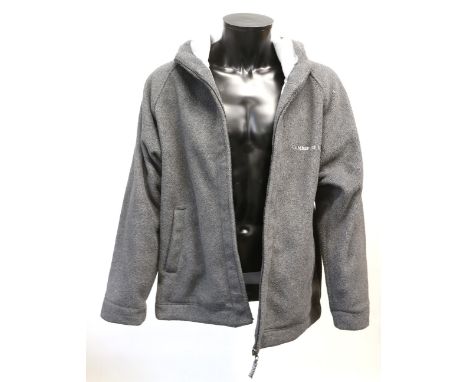 Harry Potter and the Chamber of Secrets - Cast and Crew grey fleece jacket with embroidered logo on chest and arm, size large