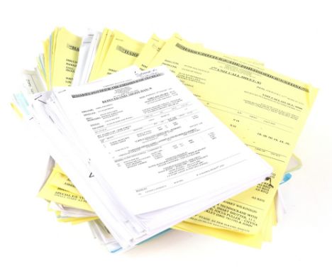 Harry Potter - Approx. 150 Call Sheets from the first three movies, the majority from Chamber of Secrets, also included is mo
