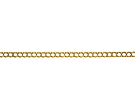 A 9CT GOLD CHAIN, 19.5CM L, 7G Light wear