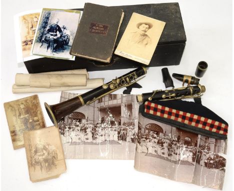 A GROUP OF CONTEMPORARY LATE 19TH C PHOTOGRAPHS OF HARRY BOYER OF G COMPANY SECOND KOSB, SIDE CAP, ACCOUNT BOOK, CERTIFICATE 