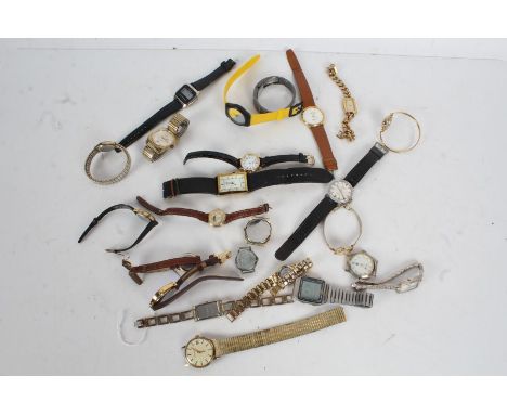 Collection of various ladies and gentleman's wristwatches, to include Le Cheminant, Sekonda, a digital Timex, Ingersoll etc.,