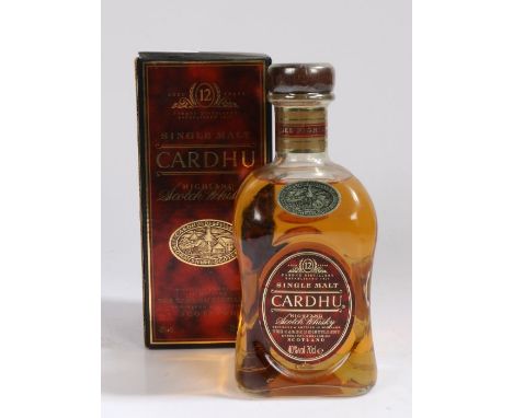 Cardhu Single Malt Highland Scotch Whisky, Aged 12 Years, 40% vol. 70cl, boxed