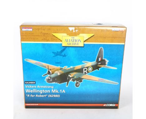 Corgi limited edition, The Aviation Archive, model of Bickers Armstrong Wellington MK.1A, scale 1/72, model reference AA34809