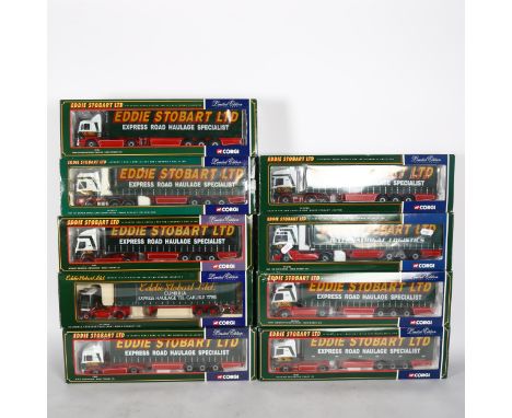 A quantity of 1/50 scale models, all boxed and made by Corgi, all models are Eddie Stobart related in nature 