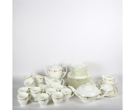 VILLEROY &amp; BOCH (GERMANY) - a Paloma Picasso white ceramic part dinner service, comprising 12 side plates, 14 cups and 12