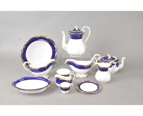 A large and comprehensive Spode 'York' pattern dinner, tea and coffee service circa 1965-95 (discontinued) decorated with cob