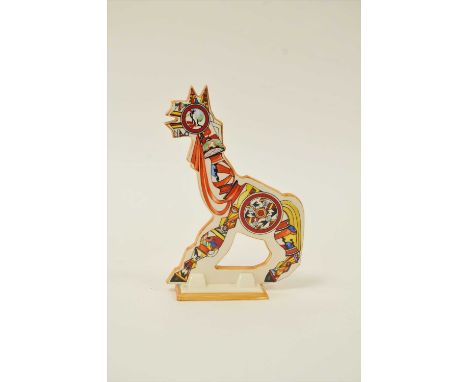 A Wedgwood Clarice Cliff giraffe figure, 'Bizooka' a limited edition numbered 139/250, contained within original box, printed