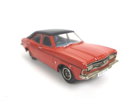 A limited edition Viscount models die cast 1/43 scale classic car, No. 2 Ford Cortina Mk. III 2000 E, in dark orange, with ce