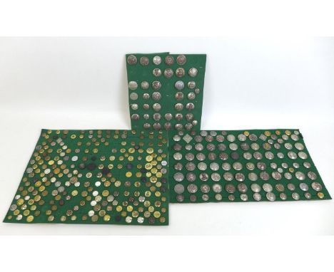 Over one hundred and fifty British and Commonwealth military buttons, including a 19th century 8th Bengal Light Cavalry butto