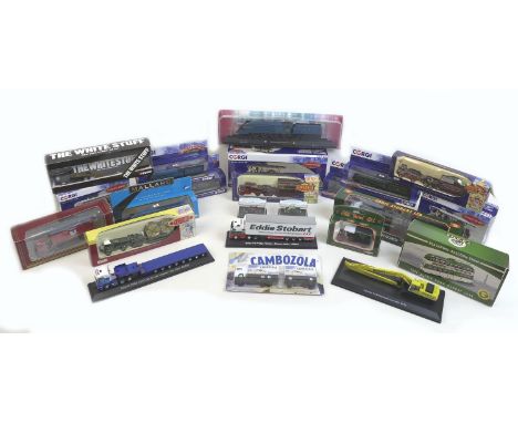 A collection of twenty four Corgi Vintage Glory and other die-cast models, including Garrett Showmans with dropside trailer '