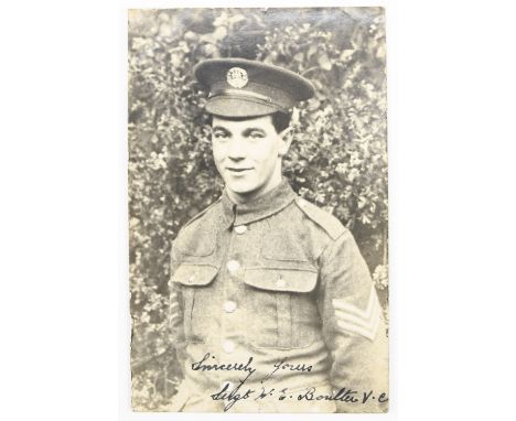 [ Victoria Cross ] A portrait postcard depicting Sergeant William Boulter. [Awarded the Victoria Cross for actions during the