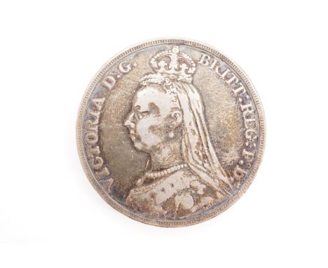 An 1889 silver crown, 28.01 g