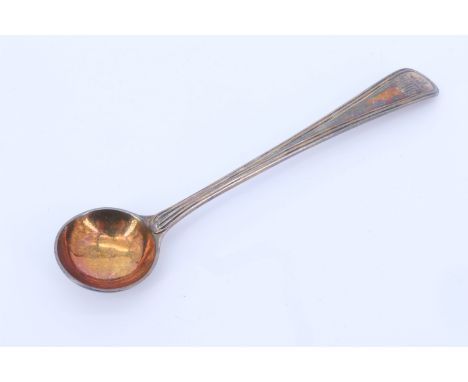 A George III Hanoverian pattern silver condiment spoon, George Smith (III) &amp; William Fearn, London, 1828, 10.14 g, 10 cm
