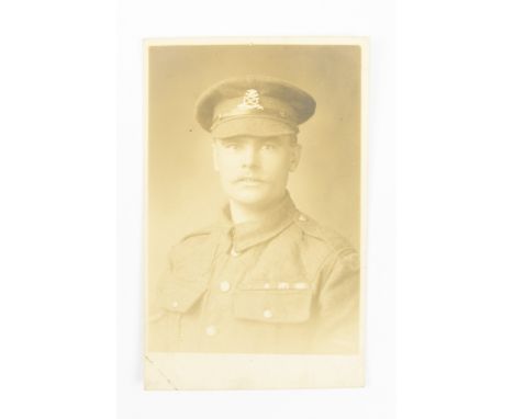 [ Victoria Cross ] A portrait postcard portraying Lance Corporal William Coltman. [Awarded the Victoria Cross for actions dur