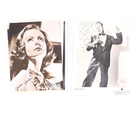[ Autographs ] Seven promotional portrait photographs of inter-War screen stars bearing facsimile autographs, approx 10 x 8 i