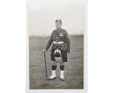 [ Victoria Cross ] A portrait postcard portraying Sergeant Thomas Caldwell. [Awarded the Victoria Cross for actions during th