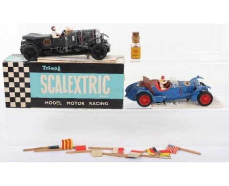 Boxed Vintage Scalextric C.64 Bentley Slot Car  Black  plastic body, chrome plated parts, with driver, in good original condi