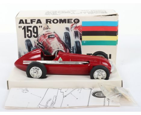 Boxed Togi (Italy) Alfa Romeo 159 Racing Car, 1:23 scale diecast kit model, red body, chrome parts, in mint original conditio