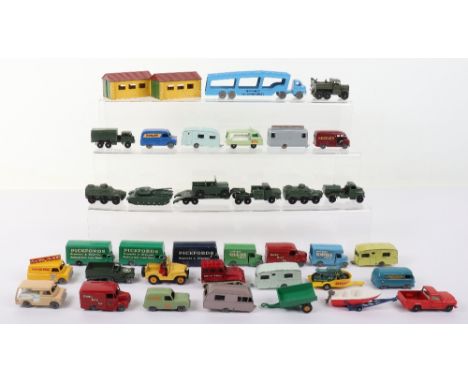 Quantity of Matchbox Moko Regular Wheels unboxed models, including:12b Land Rover,  2 x 17a Bedford Removals Vans,21c Commer 