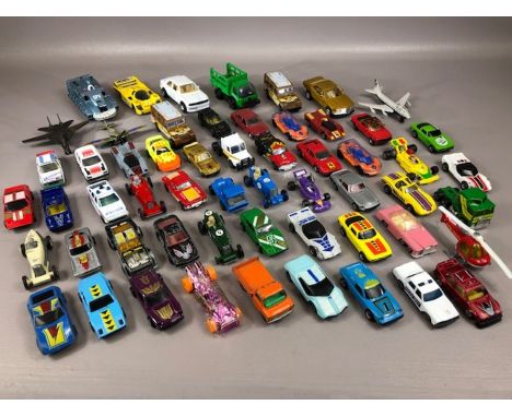 Collection of play-worn vintage diecast vehicles to include Spectrum Pursuit Vehicle, Corgi, Matchbox, LLedo, Tonka etc